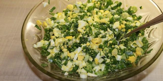 Рецепт пирожков на кефире с зеленым луком и яйцом