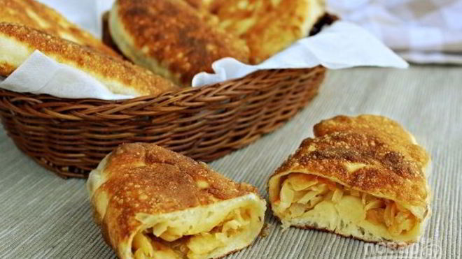 Рецепт пирожков с капустой жареные