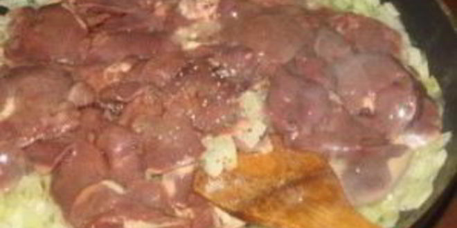 Рецепт пирожков с куриной печенью