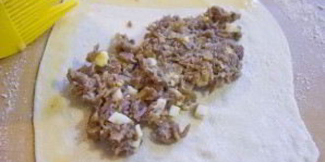 Рецепт пирожков-треугольников с мясом