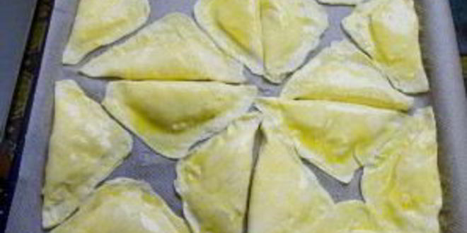 Рецепт пирожков-треугольников с мясом