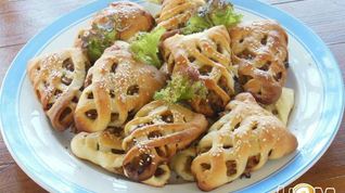 Рецепт Плетеных пирожков из творожного теста