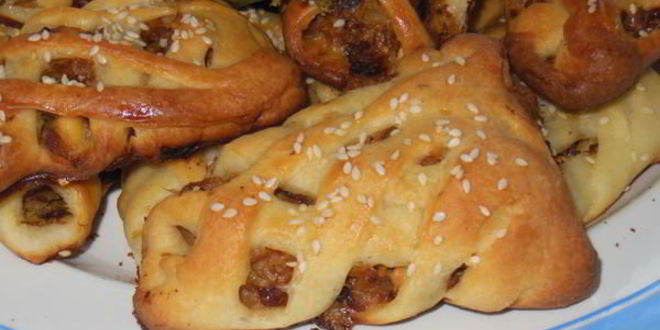 Рецепт плетеных пирожков из творожного теста