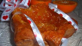 Рецепт Бананова-творожных пирожные с мандариновыми цукатами