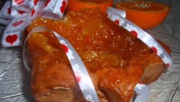 Рецепт Бананова-творожных пирожные с мандариновыми цукатами