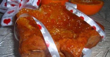 Рецепт Бананова-творожных пирожные с мандариновыми цукатами