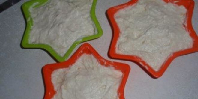 Рецепт бананова-творожных пирожные с мандариновыми цукатами