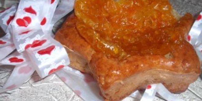 Рецепт бананова-творожных пирожные с мандариновыми цукатами