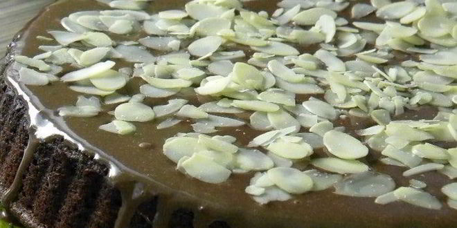 Рецепт Брауни с апельсином в миндальных хлопьях