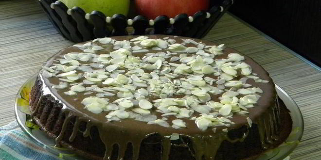 Рецепт брауни с апельсином в миндальных хлопьях