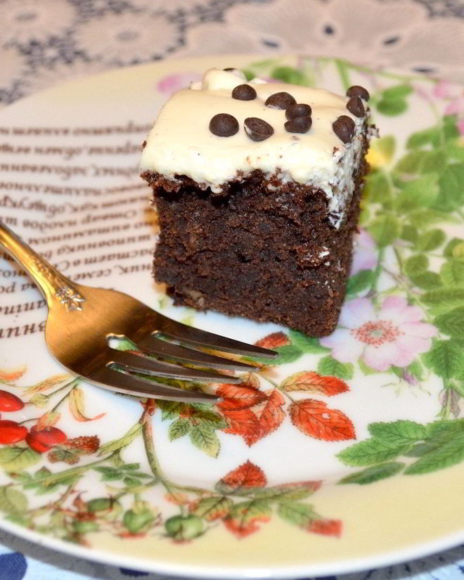 Рецепт брауни с какао, орешками и маскарпоне