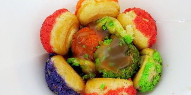 Рецепт елочки из пирожных шу с пломбирным кремом