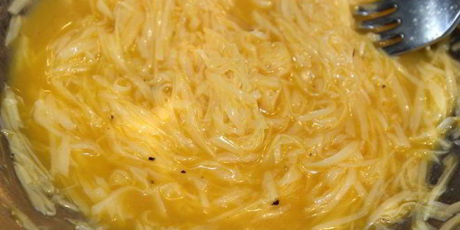 Рецепт картофельно-сырного пирожное с курицей