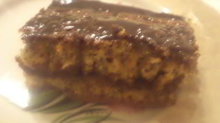 Рецепт Маковых пирожных с шоколадно-медовой глазурью