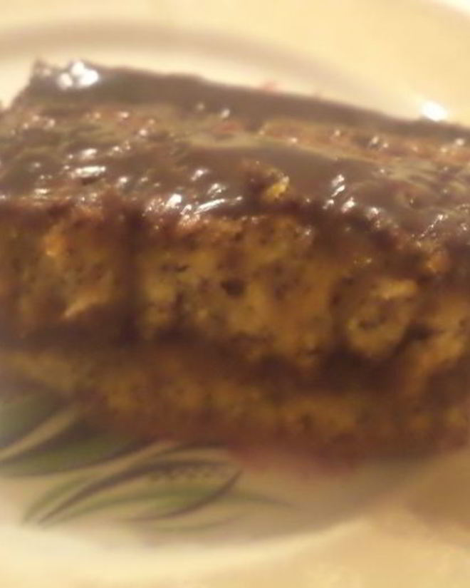 Рецепт маковых пирожных с шоколадно-медовой глазурью