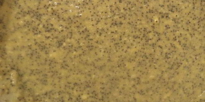 Рецепт маковых пирожных с шоколадно-медовой глазурью