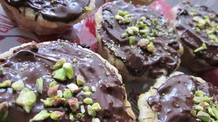 Рецепт Пирожного с банановой начинкой и горьким шоколадом