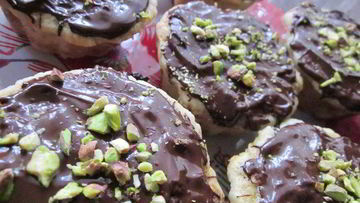 Рецепт Пирожного с банановой начинкой и горьким шоколадом