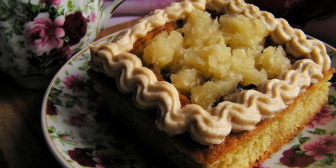 Рецепт Пирожных с финиками, ананасом и творожным кремом