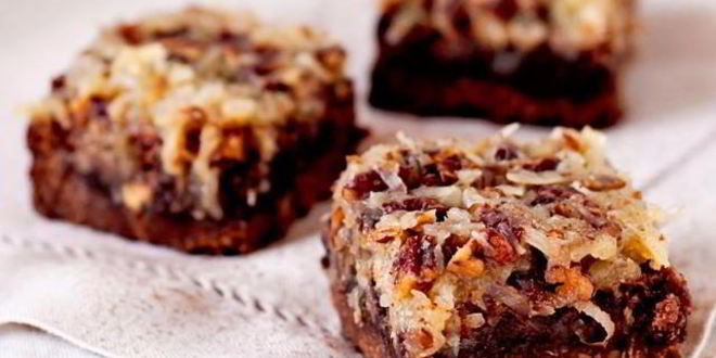 Рецепт Пирожных с орехами и кокосовой стружкой