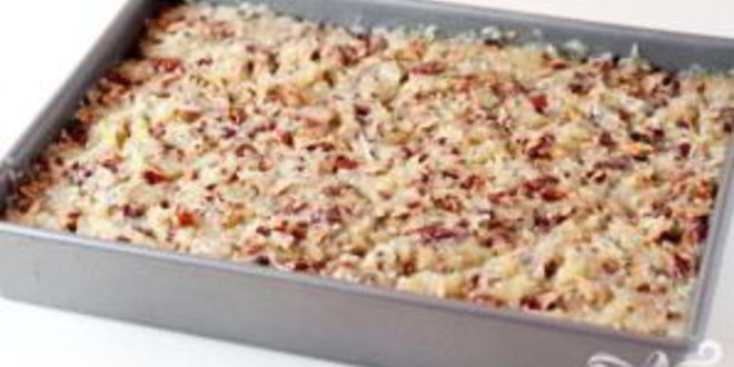 Рецепт пирожных с орехами и кокосовой стружкой