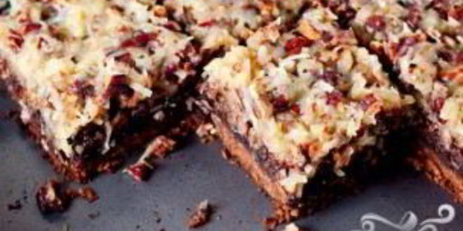 Рецепт пирожных с орехами и кокосовой стружкой