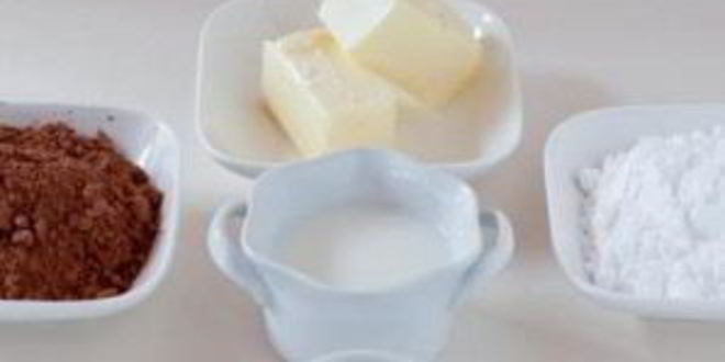 Рецепт пирожных с шоколадно-ванильной глазурью