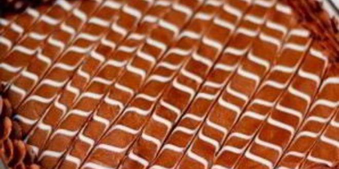 Рецепт пирожных с шоколадно-ванильной глазурью