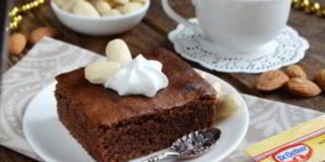 Рецепт шоколадных пирожных со вкусом миндаля
