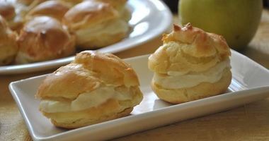 Рецепт Швейцарских заварных пирожных с яблочным кремом