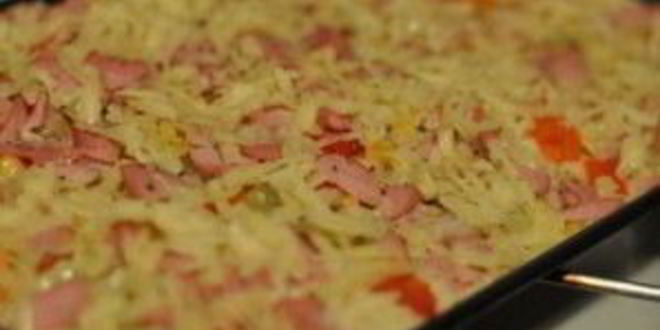 Рецепт быстрой пиццы на кефире