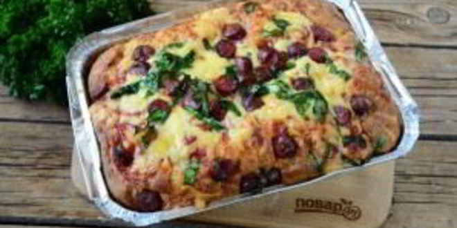 Рецепт быстрой пиццы