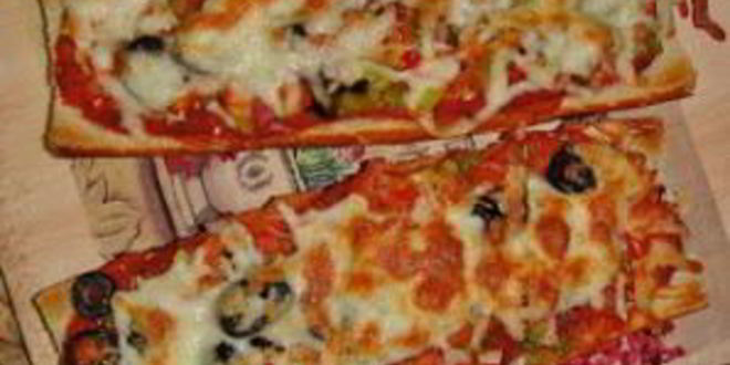 Рецепт пиццы-багета