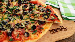 Рецепт Пиццы Домашней с колбасой