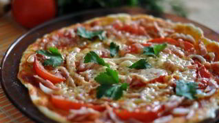 Рецепт Пиццы Минутка в микроволновой печи