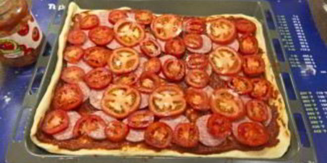 Рецепт пиццы на противне в духовке