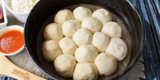 Рецепт пиццы на шариках из теста