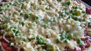 Рецепт Пиццы с фенхелем и зеленым горошком