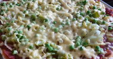 Рецепт Пиццы с фенхелем и зеленым горошком