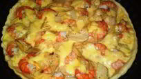 Рецепт Пиццы с креветками и артишоками