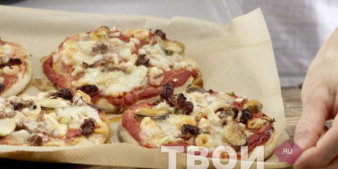 Рецепт пиццы с морепродуктами