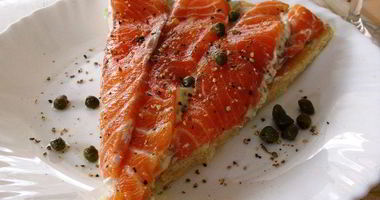 Рецепт Пиццы с пьяным лососем