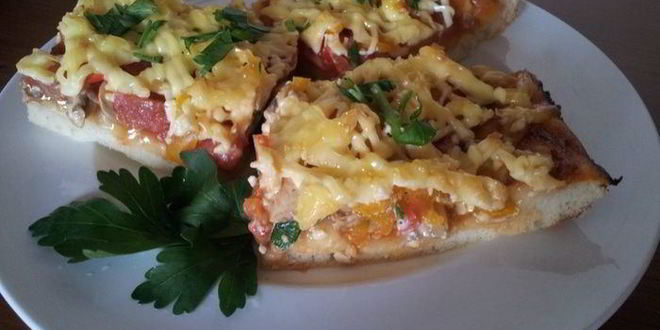 Рецепт Пиццы с шампиньонами