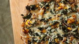 Рецепт Пиццы со сквошем и капустой кале