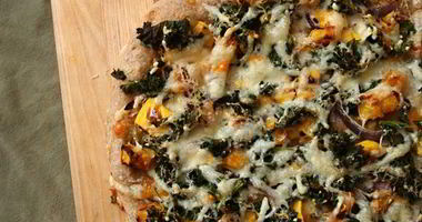 Рецепт Пиццы со сквошем и капустой кале