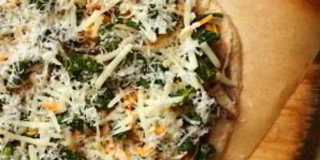 Рецепт пиццы со сквошем и капустой кале