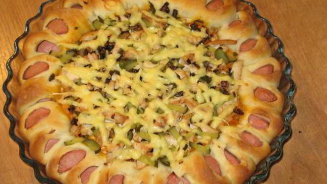 Рецепт пиццы цветочек