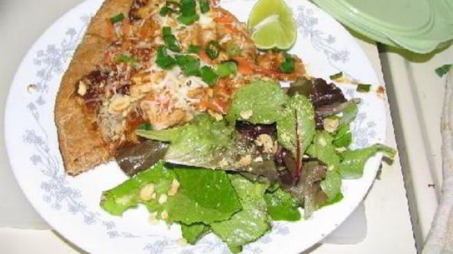 Рецепт тайской куриной пиццы