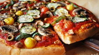 Рецепт Вегетарианской пиццы с грибами
