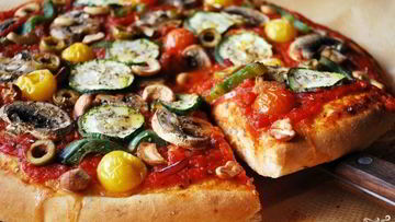 Рецепт Вегетарианской пиццы с грибами